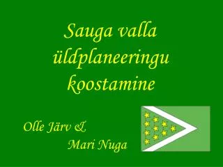 sauga valla ldplaneeringu koostamine