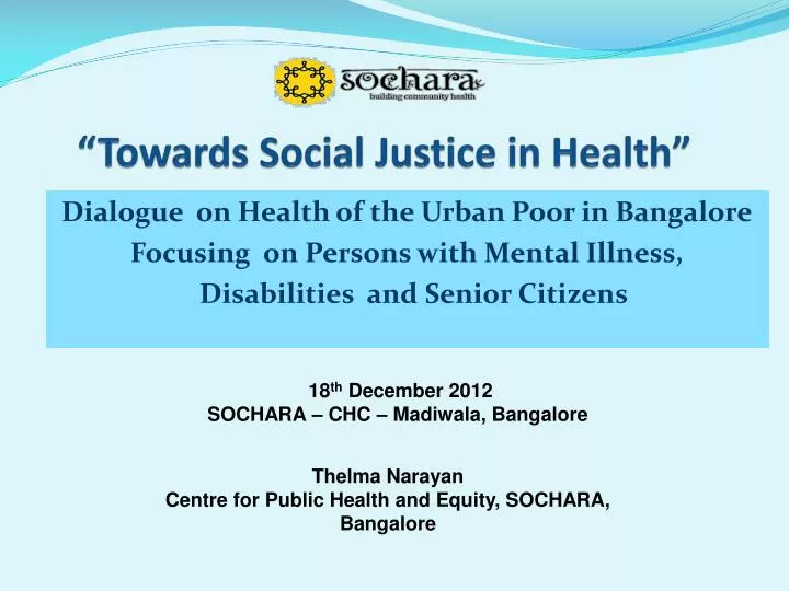 towards social justice in health