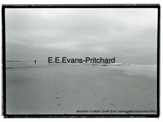 e e evans pritchard