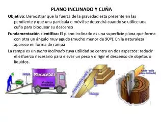 plano inclinado y cu a