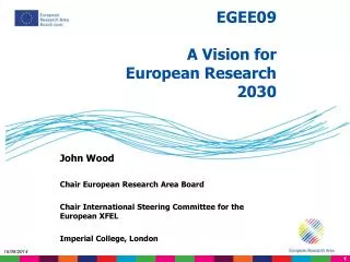 EGEE09 A Vision for European Research 2030