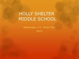 HOLLY SHELTER MIDDLE SCHOOL