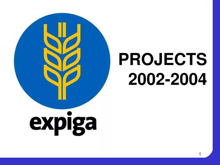 projects 2002 2004