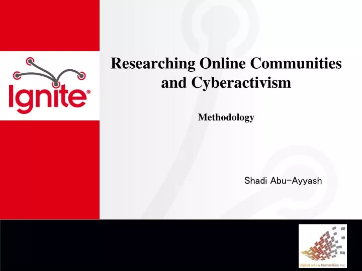 researching online communities and cyberactivism methodology