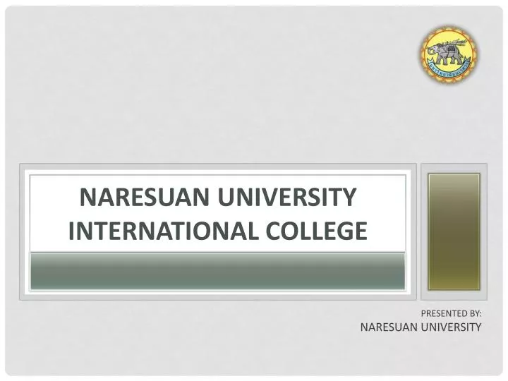 naresuan university international college