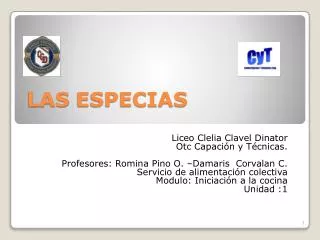 las especias