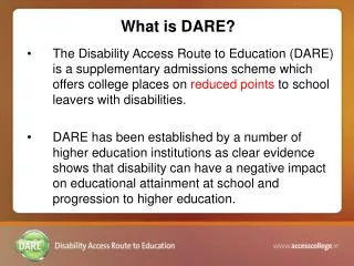 What is DARE?