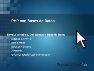 php con bases de datos