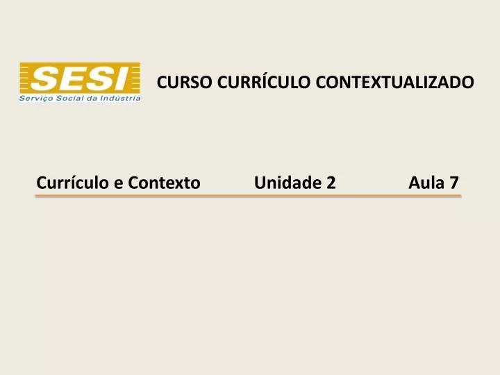 curso curr culo contextualizado