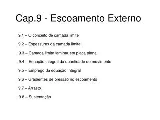 cap 9 escoamento externo