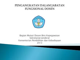 PPT - JABATAN FUNGSIONAL DOSEN PowerPoint Presentation, Free Download ...