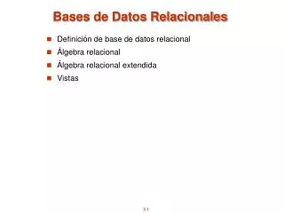 bases de datos relacionales