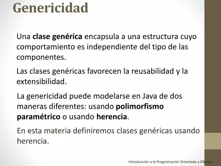 genericidad