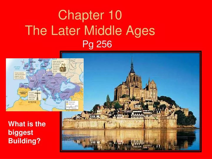 chapter 10 the later middle ages