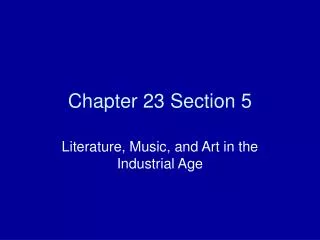 Chapter 23 Section 5