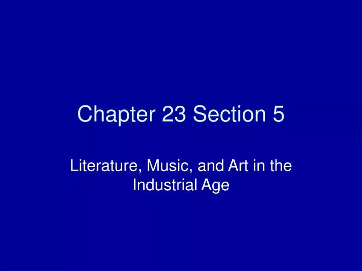 chapter 23 section 5