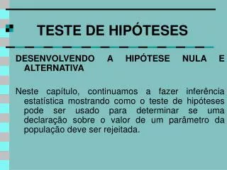 teste de hip teses