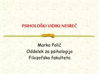 psiholo ki vidiki nesre
