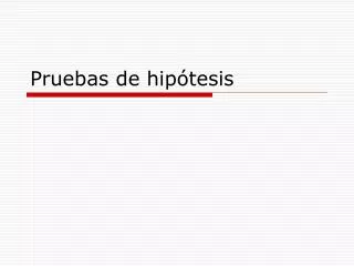 pruebas de hip tesis