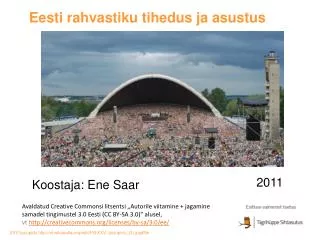 eesti rahvastiku tihedus ja asustus