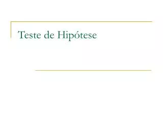 teste de hip tese