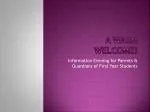 A Warm Welcome! - slide 1