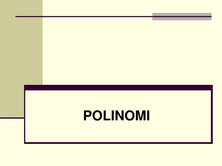 polinomi