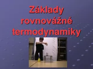 z klady rovnov n termodynamiky