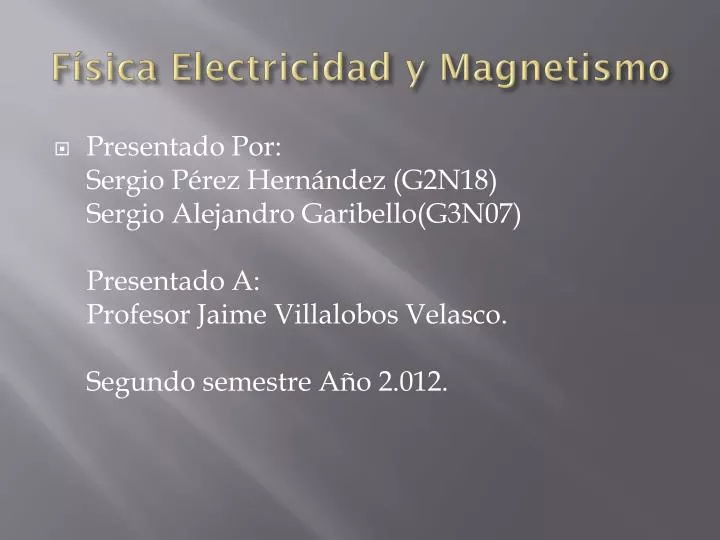 f sica electricidad y magnetismo