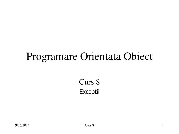 programare orientata obiect