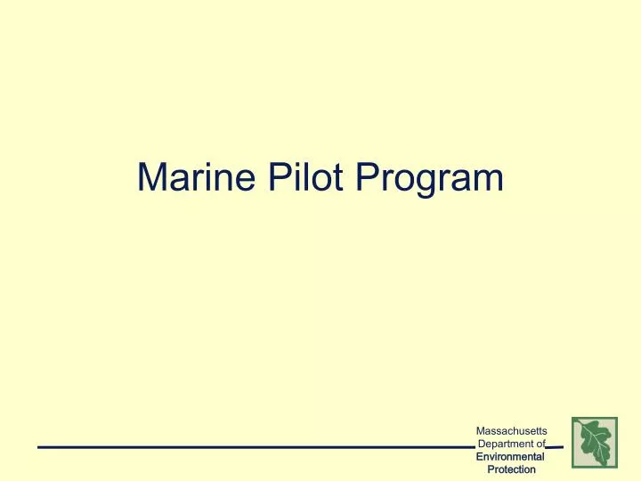marine pilot program