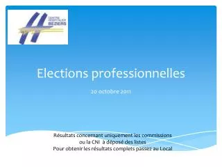 elections professionnelles