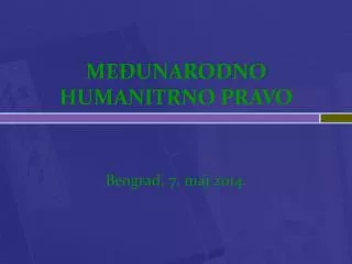 me unarodno humanitrno pravo