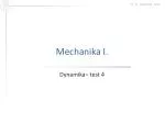 Mechanika I. - slide 1