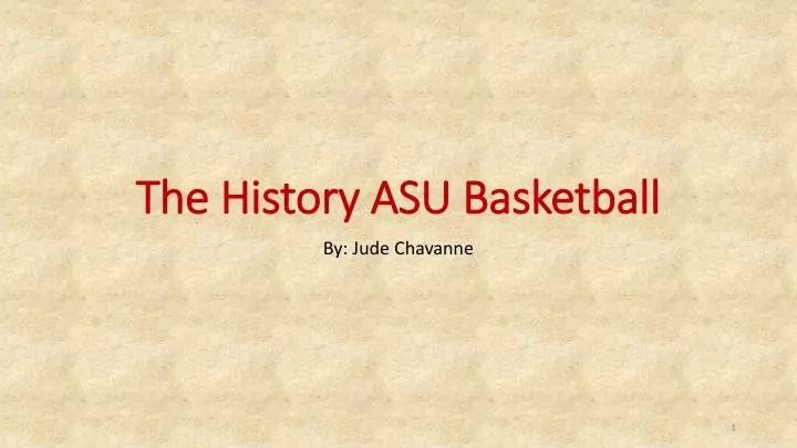the history asu basketball