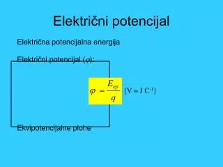 elektri ni potencijal