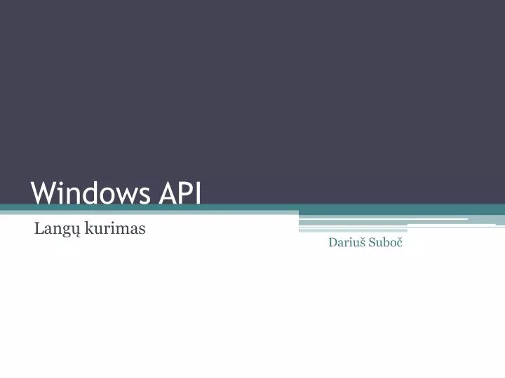 windows api