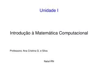 unidade i