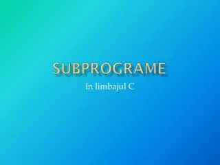 subprograme