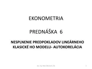 ekonometria predn ka 6