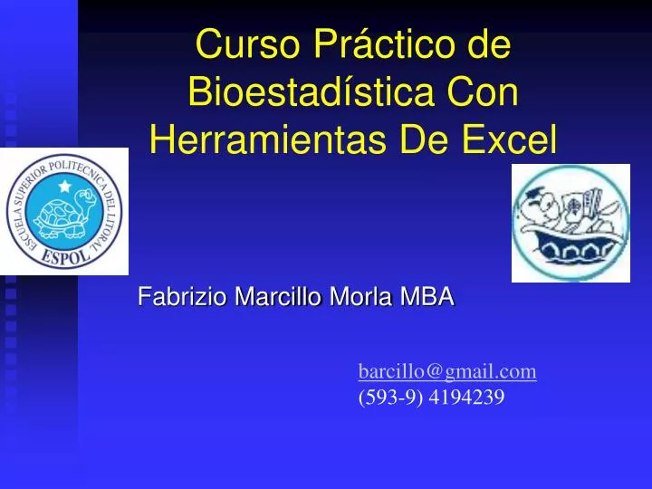 curso pr ctico de bioestad stica con herramientas de excel