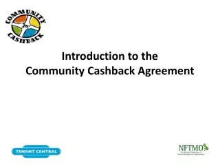 Introduction to the Community Cashback Agreement