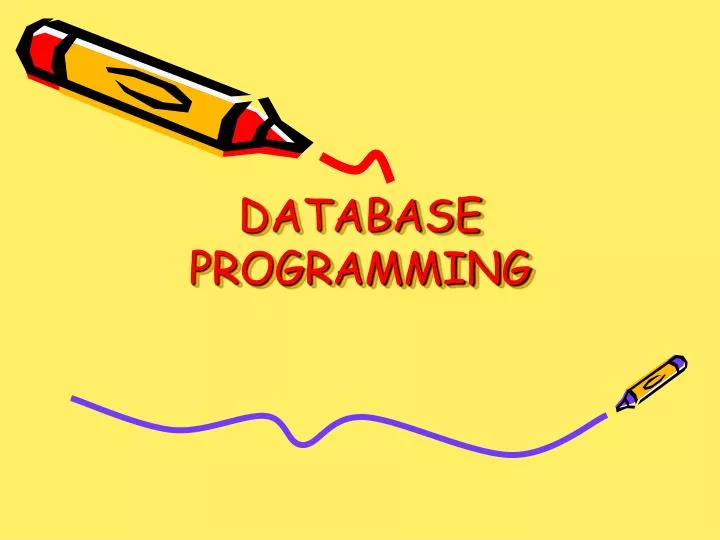 database programming