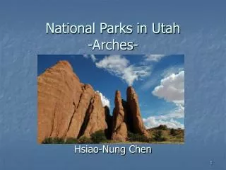 National Parks in Utah -Arches-
