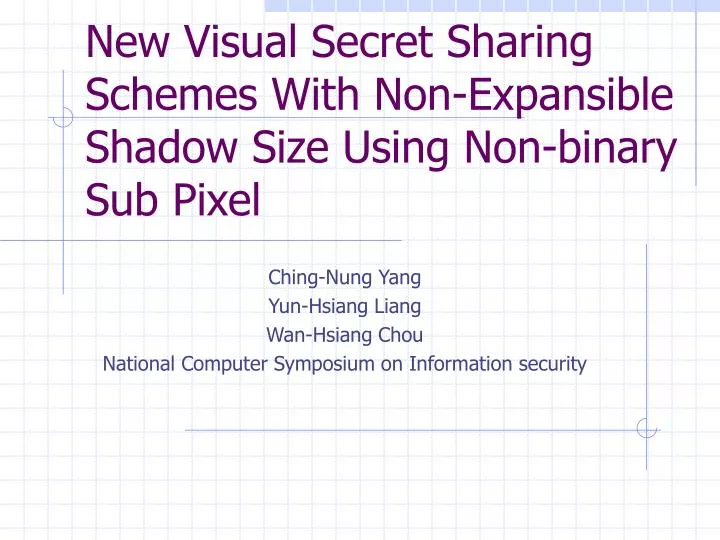 new visual secret sharing schemes with non expansible shadow size using non binary sub pixel