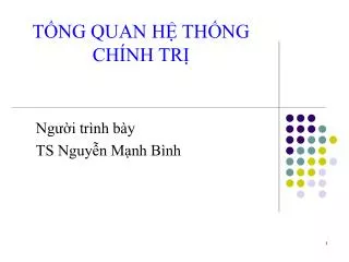 t ng quan h th ng ch nh tr