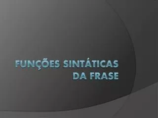 fun es sint ticas da f rase