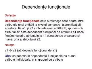 dependen e func ionale