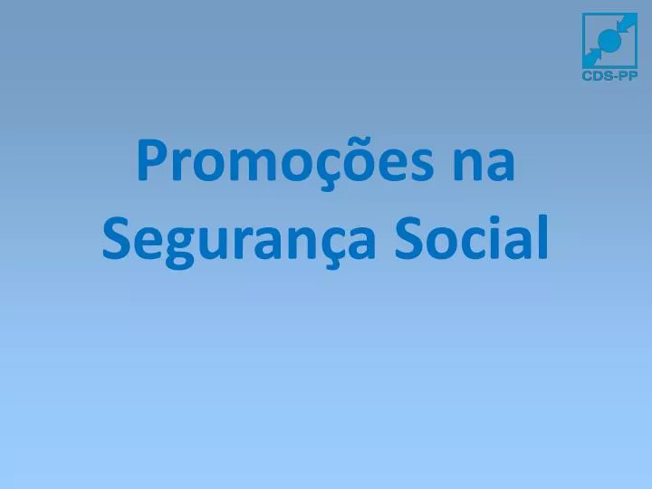 promo es na seguran a social