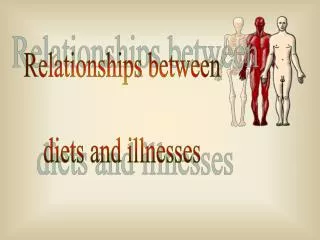 Relationships between diets and illnesses